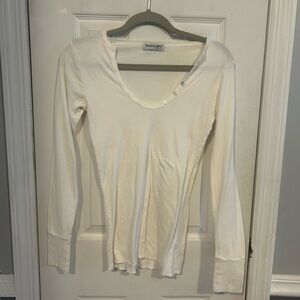 Michael Stars Women's Long-Sleeve Scoop Neck Thermal Top
